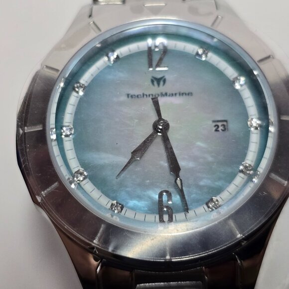 TechnoMarine Luna Tides Women's Watch w/ Mother of Pearl Dial 33mm (TM-826000) - Picture 5 of 11